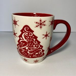 Christmas Tree Snow Flake Warmth Of The Season Coffee / Tea / Coco Mug 18 Ounces